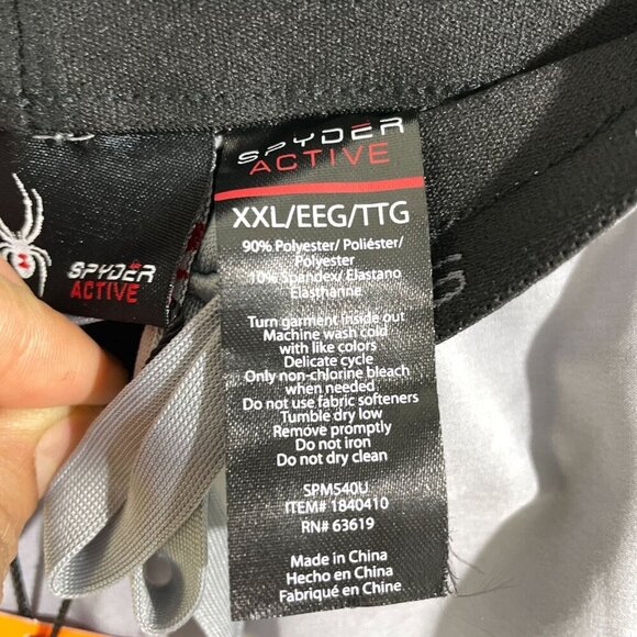 NEW Spyder Active Mens XXL Gray Lightweight Athletic Shorts Polyester Blend - Picture 6 of 7